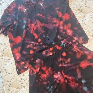 Lululemon team Canada olympics shirt and shorts set